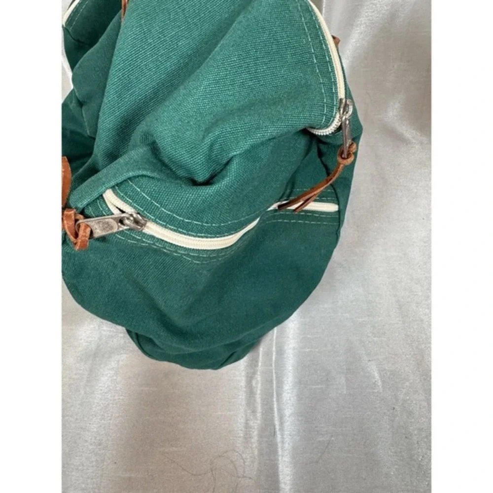 Haynie & Litchfield Canvas Leather Trim Duffel Travel‎ Bag Green